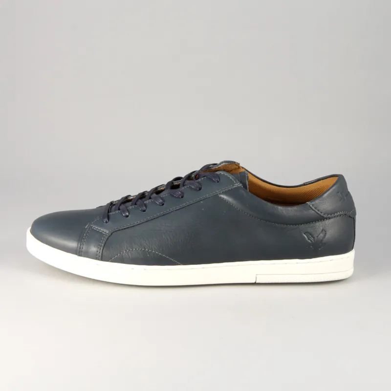 Lyle and Scott Findon Leather - Dark Blue-1